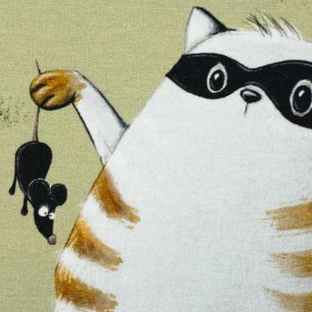 Preview: French Terry Panel Any Questions 90cm by Thorsten Berger by Swafing